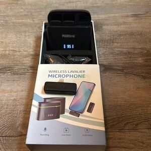 RGBlink Wireless Lavalier Mic - 2Pack Noise Cancel Lapel Mic iPhone 11 Pro Max